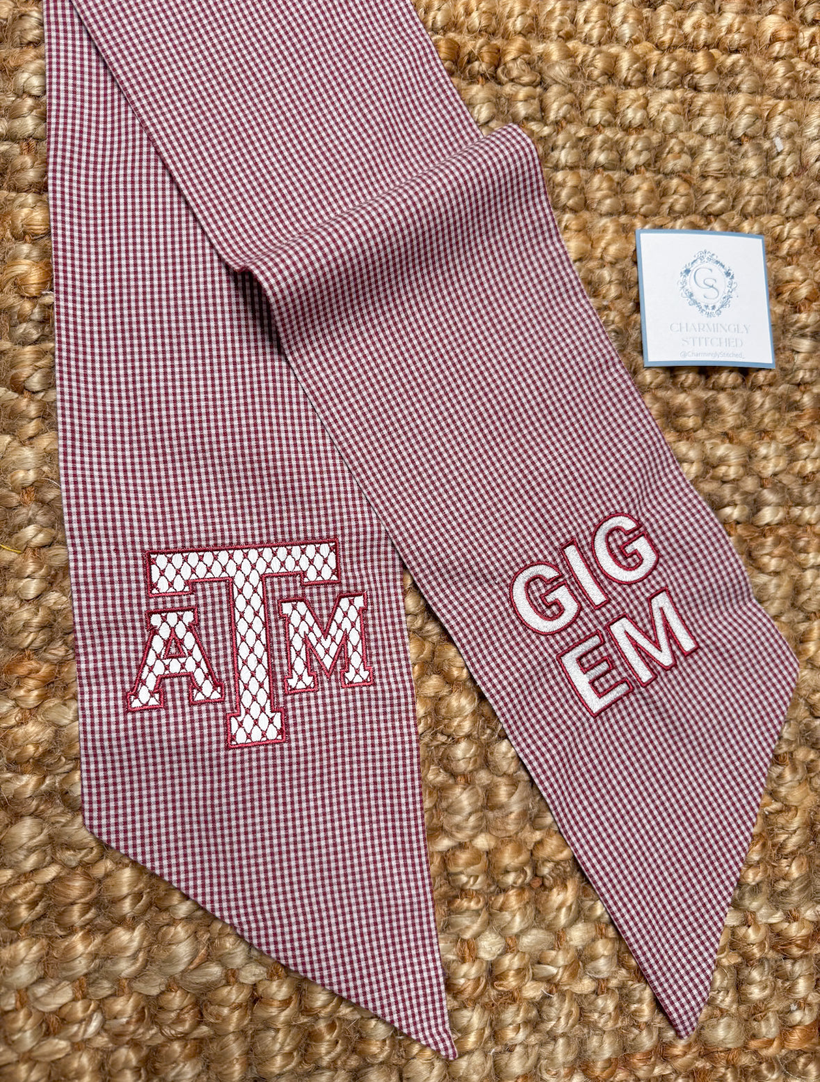 Pattered Wreath Sash