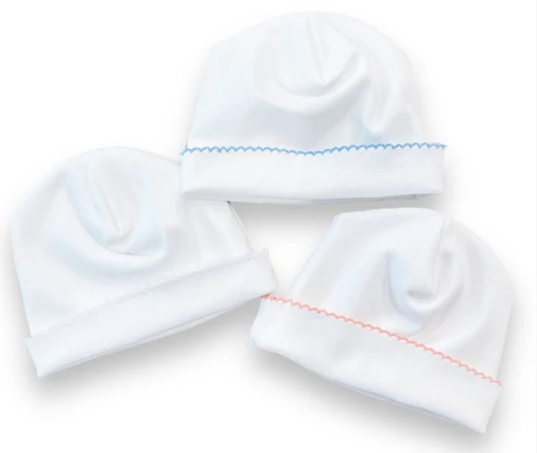 Picot Trim Baby Hat