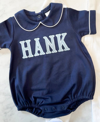 Boys Peter Pan Piped Trim Bubble