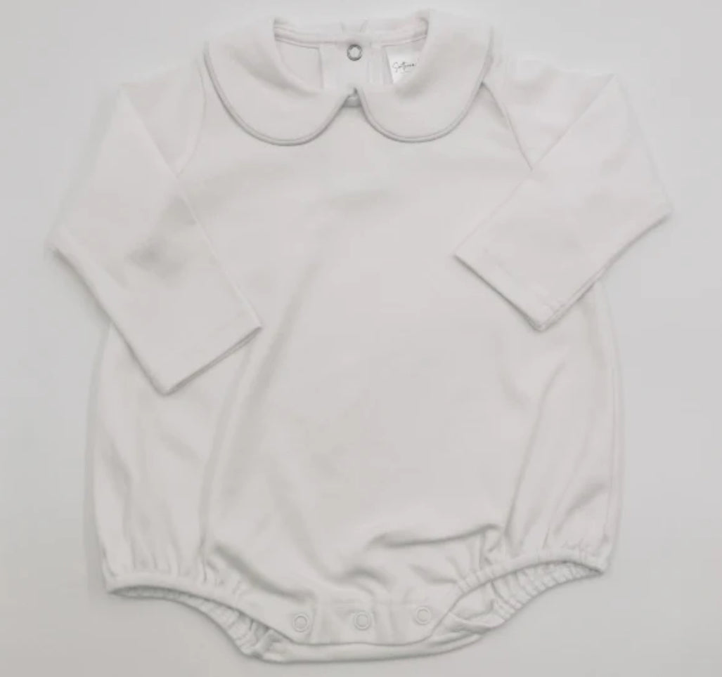Long Sleeve Peter Pan Collar Bubble