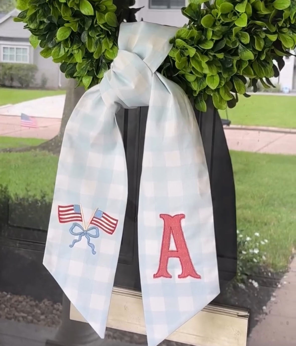 Pattered Wreath Sash