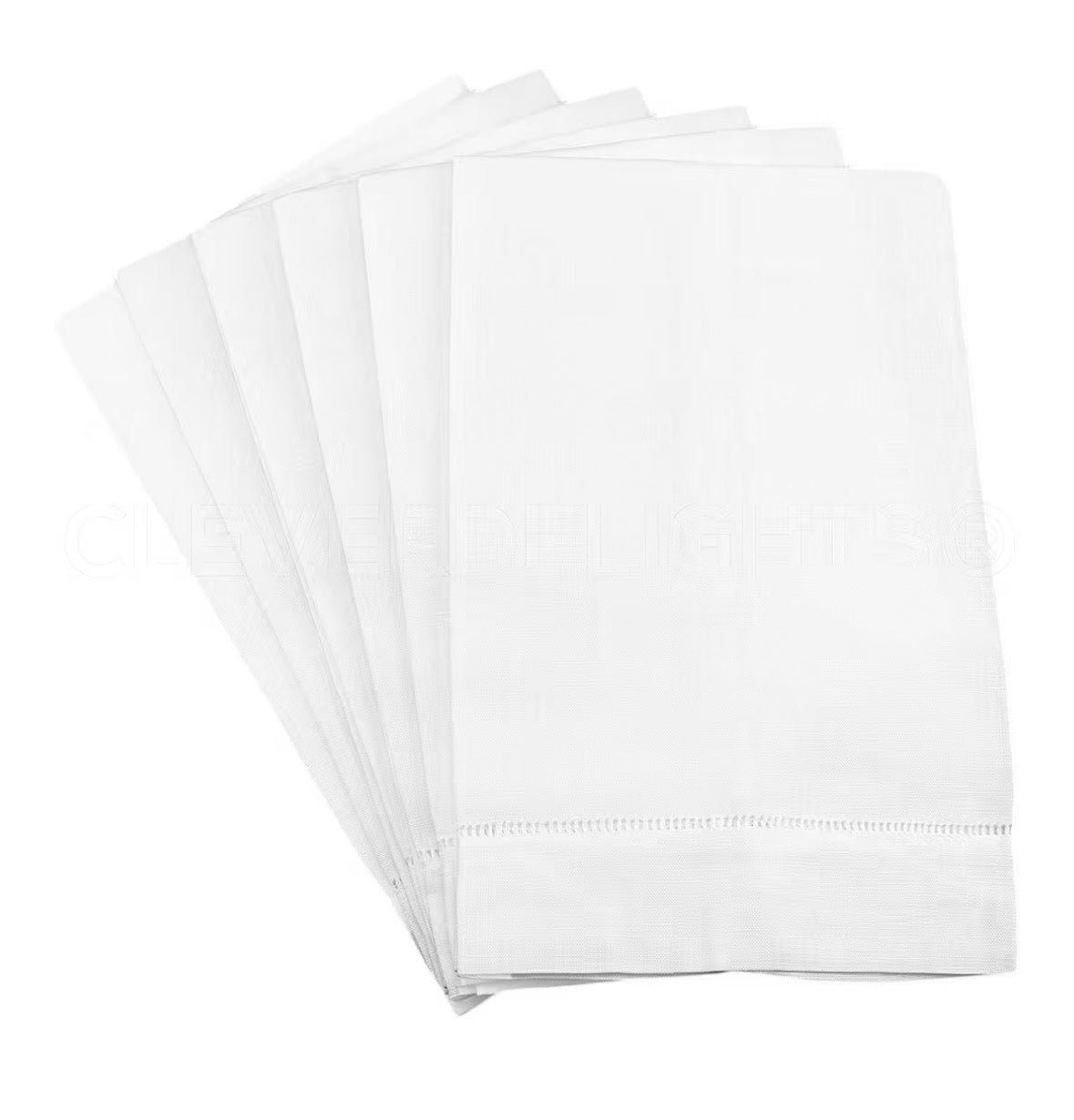 Linen Hemstitch Tea Towel