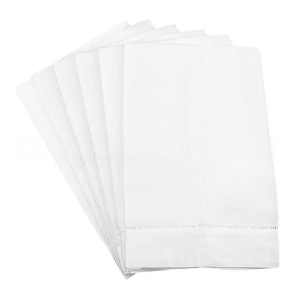 Linen Hemstitch Tea Towel