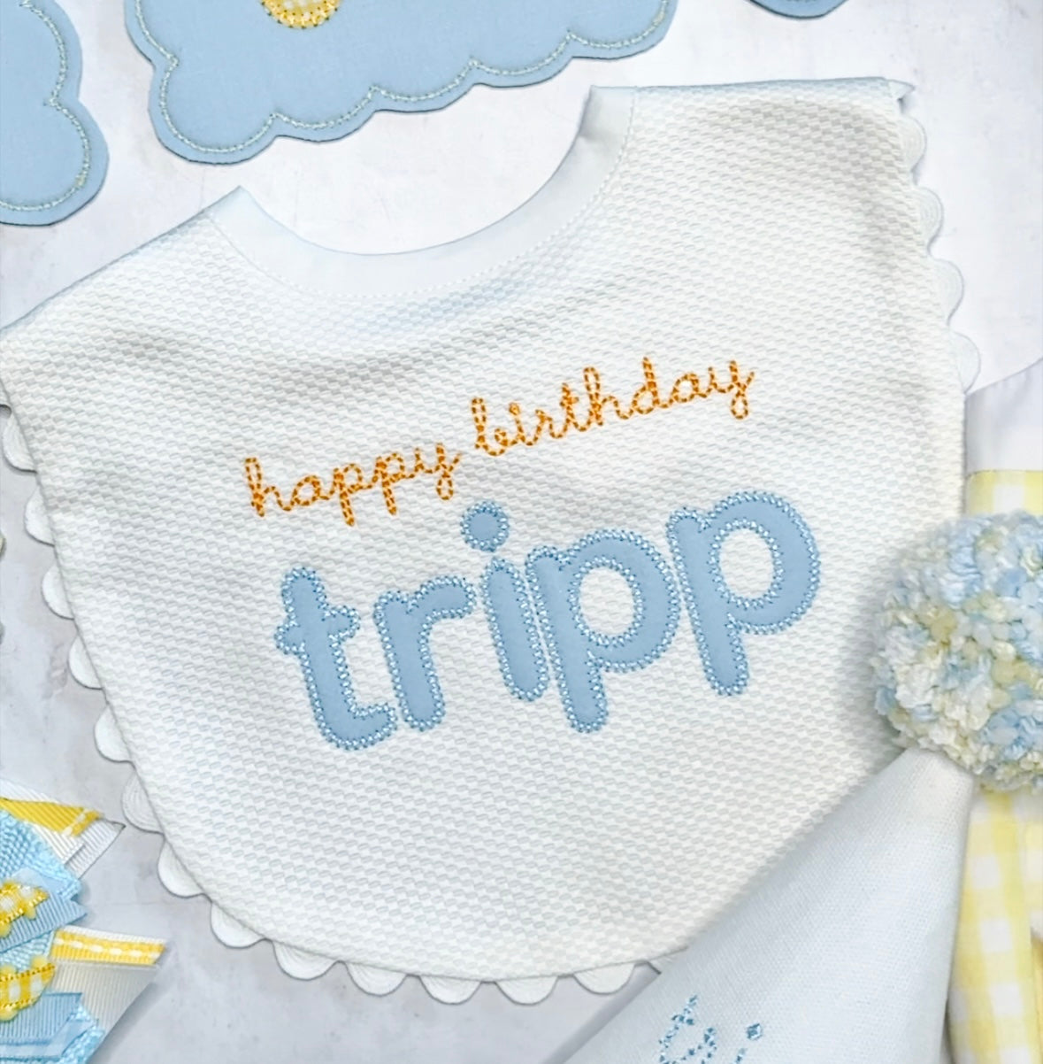 Birthday Picque Bib