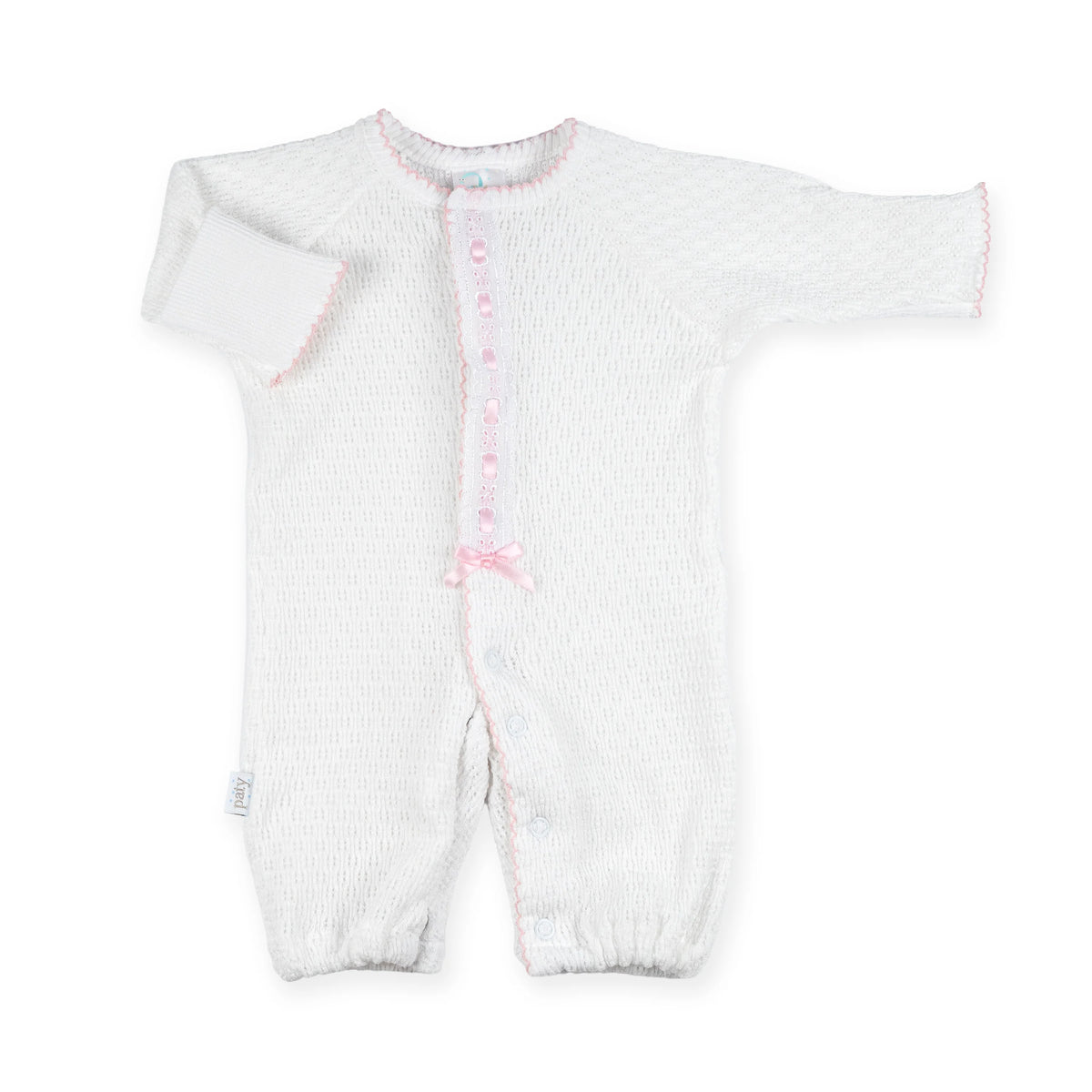 PatyKnit™ Converter Gown with Eyelet Trim