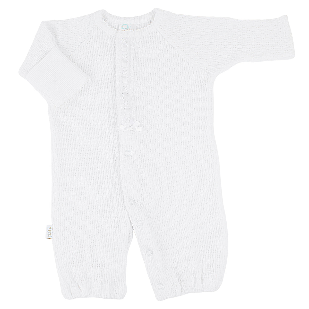 PatyKnit™ Converter Gown with Eyelet Trim