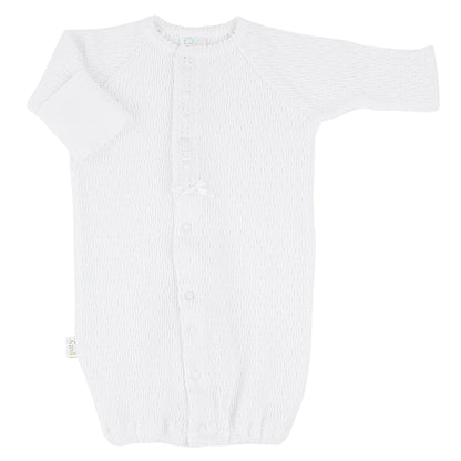 PatyKnit™ Converter Gown with Eyelet Trim