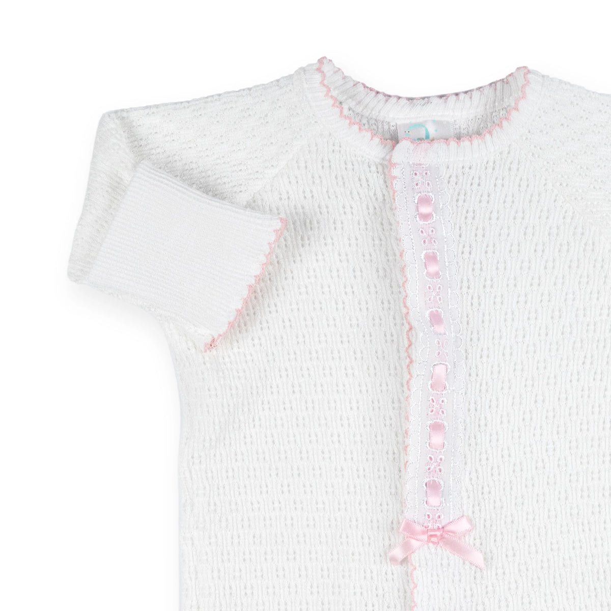 PatyKnit™ Converter Gown with Eyelet Trim