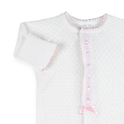 PatyKnit™ Converter Gown with Eyelet Trim