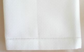 Huck Weave Hemstitch Tea Towel